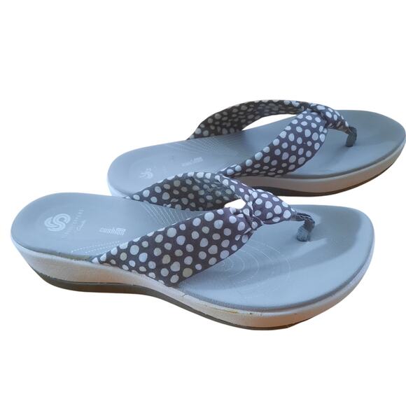 Clarks Cloudstepper Arla Glison Womens Platform Flip Flop Sandals Size 8 - Picture 1 of 9